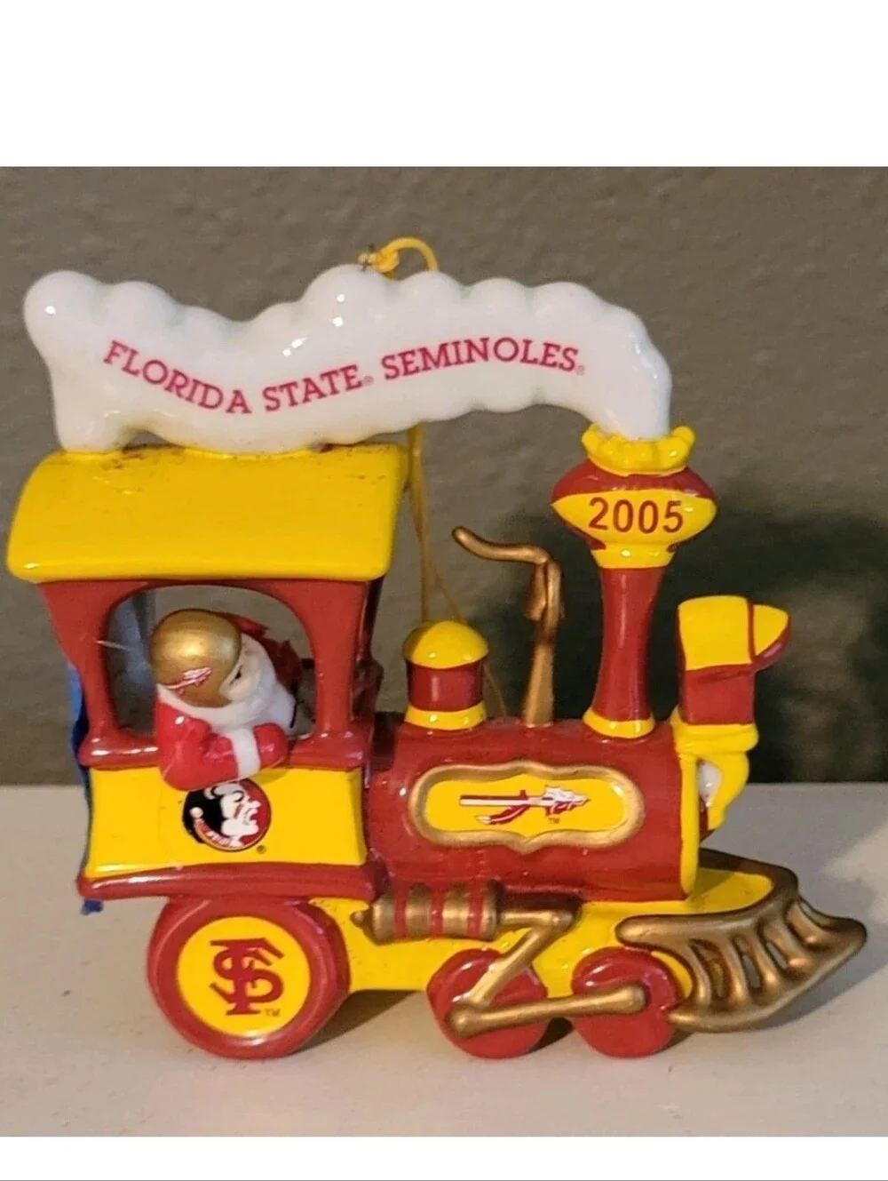 Danbury Mint 2005 Florida State FSU Holiday Express Train Christmas Ornament